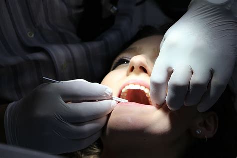 Woman Undergoing Dental Procedure Zahnreinigung Dental Repairs
