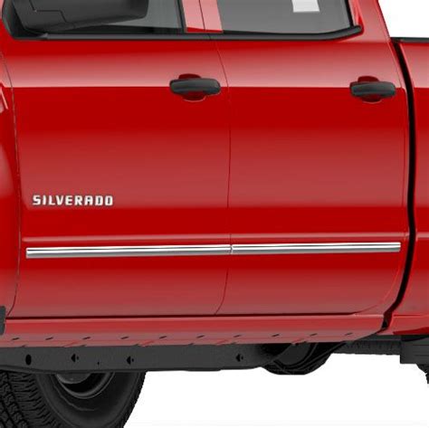 2016 Silverado 1500 Regular Cab Bodyside Molding Package Chrome