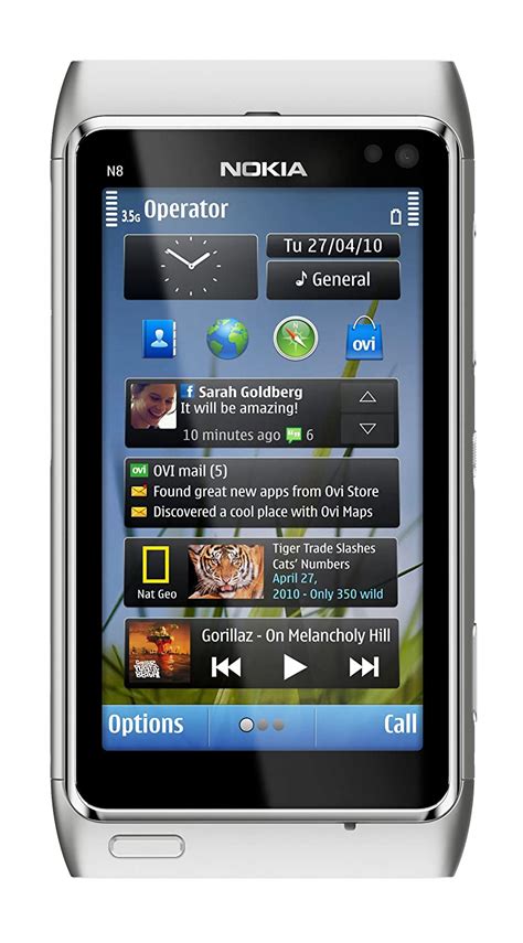 Nokia N8 Unlocked Gsm Touchscreen Phone Featuring Gps With