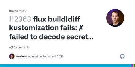 flux build diff kustomization fails failed to decode secret data illegal base64 data at input