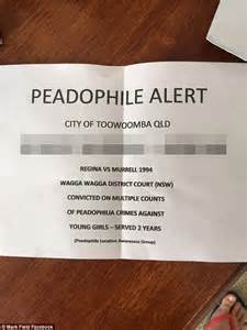 Police Say Paedophile Alert Letter Circulating Toowoomba And Facebook