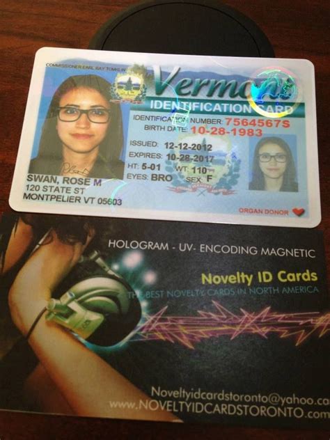 This Is Our Fake Novelty State Vermont Id Sample Visit