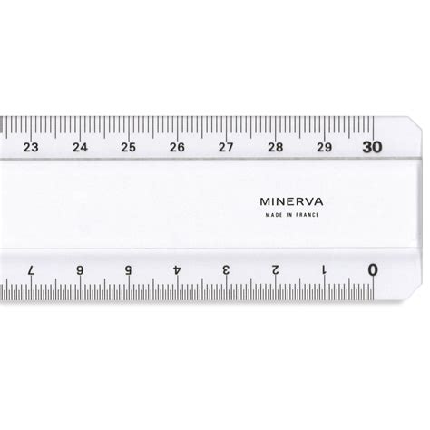 Sie tatsächliche größe durch maßeinheit lineal. MINERVA Lineal mit beidseitiger mm-Skalierung | online ...