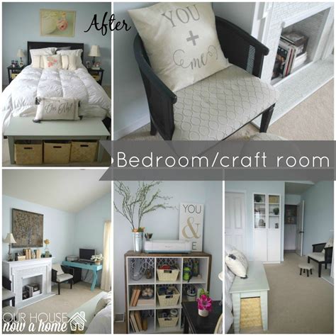 Bedroom Craft Room After Guest Room Craft Room Combo Office Craft Room