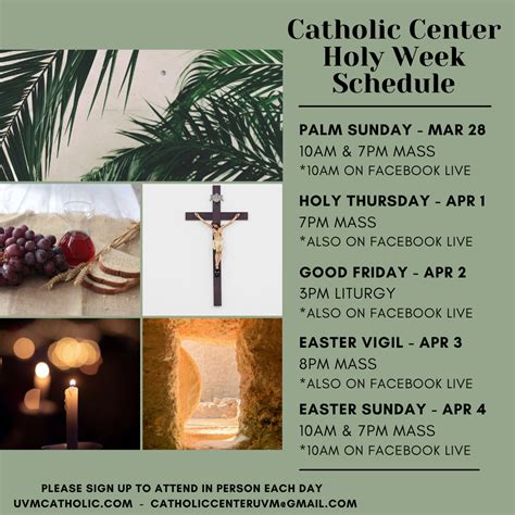 Holy Week At Uvm Catholic Center Uvm Bored