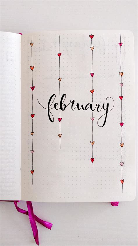 My February Cover Page Inspo From Pinterest Bulletjournal