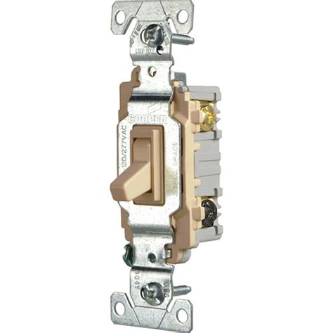 Eaton Commercial Grade 15 Amp 3 Way Toggle Switch With Back And Side
