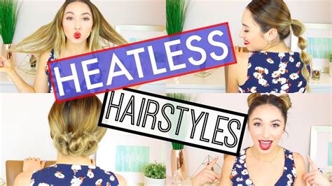 Heatless Hairstyles Quick And Easy Youtube