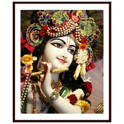 004 iskcon lord krishna photo hd images printed on canvas m