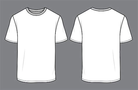 Vetores De Tshirt Branca Dos Homens Mock Up 01 E Mais Imagens De Camiseta Camiseta Plano