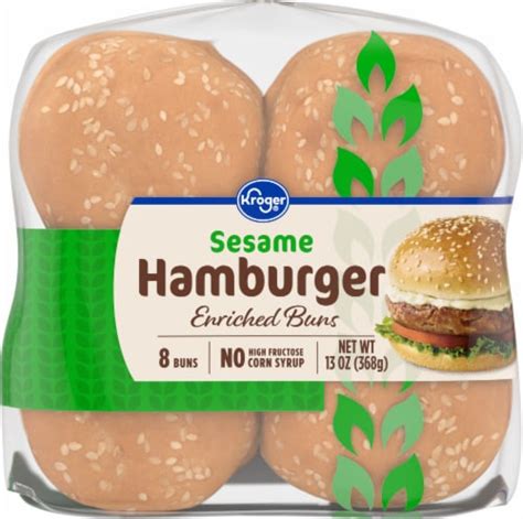 Kroger Enriched Sesame Hamburger Buns Ct Oz Kroger
