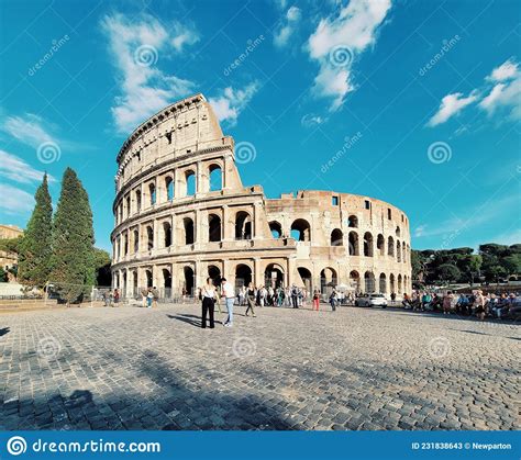 Colosseum 2000 Years Old Roman Monument Rome Italy Editorial Stock