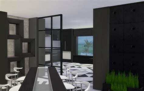 Ideal Ultramodern Mansion Sims 4 Custom Content Casa Sims Sims 4