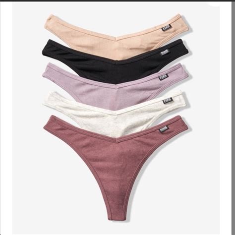 Pink Victoria S Secret Intimates Sleepwear Pack Thongs Pink