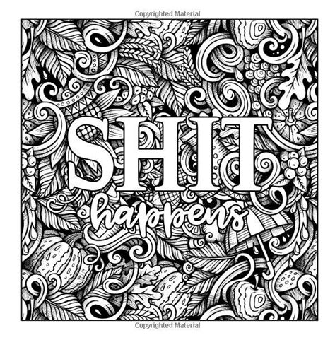 Let That Shit Go ☮️ Adult Coloring Books Swear Words Words Coloring