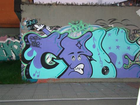 Purple Art Graffiti Street Art