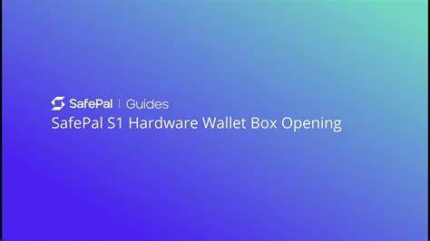 Safepal S Hardware Wallet Box Opening Youtube