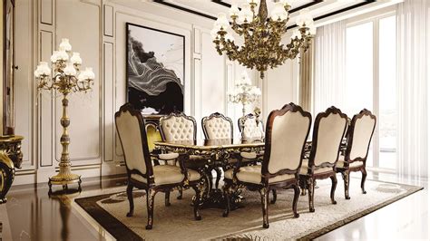 Luxury Dining Room Wooden Furniture Italy Classic Italian Furniture In 2020 Luxury Dining