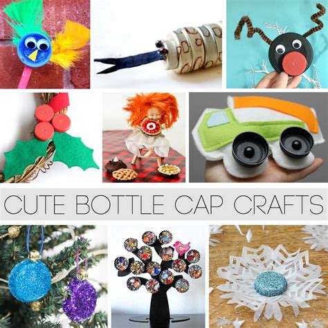 Re Cycle And Up Cycle Cute Bottle Cap Craft Ideas Hattifant