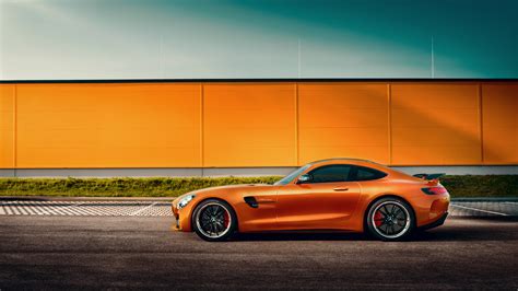 2560x1440 Orange Mercedes Benz Amg Gt Side View 1440p Resolution Hd 4k