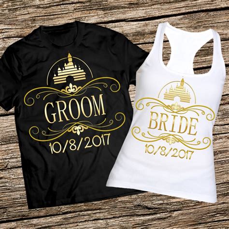 Disney Honeymoon Shirts Bride And Groom Shirts Bride Tribe Etsy