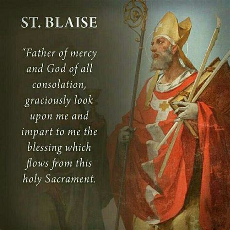 Saint Of Day St Blaise Positive Living