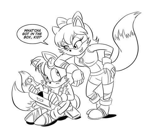 Safe Artist Chauvels Fiona Fox Sonic Miles Tails Prower Sonic Canine Fox