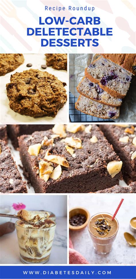 Research, recipes, information, support forums, tools and tips for all low carb dieters. Recipe Roundup: Low-Carb Deletectable Desserts - Diabetes Daily in 2020 | Healthy desserts easy ...