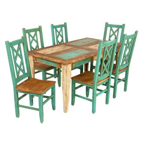 I found a beautiful bedroom set and a aireloom mattress. Bombay 7pc Dining Set: Table & 6 Side Chairs by Jerome's ...