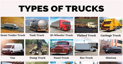 Types Of Trucks 20 Different Types Of Trucks You May Not Know Love