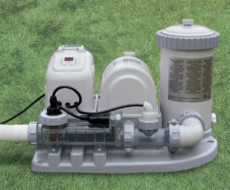 New Intex Pool 2000 Gph Saltwater System And Filter Pump