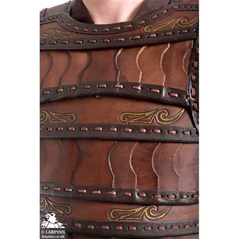 Celtic Leather Armour Brown Larp Breastplate Chest Armour