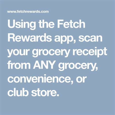 Fetch rewards is a free mobile app that rewards people for shopping. Using the Fetch Rewards app, scan your grocery receipt ...