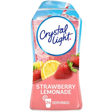 Crystal Light Liquid Strawberry Lemonade Naturally Flavored Drink Mix