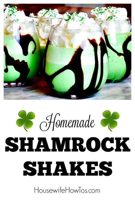 Easy Homemade Shamrock Shakes Recipe Homemade Shamrock Shake