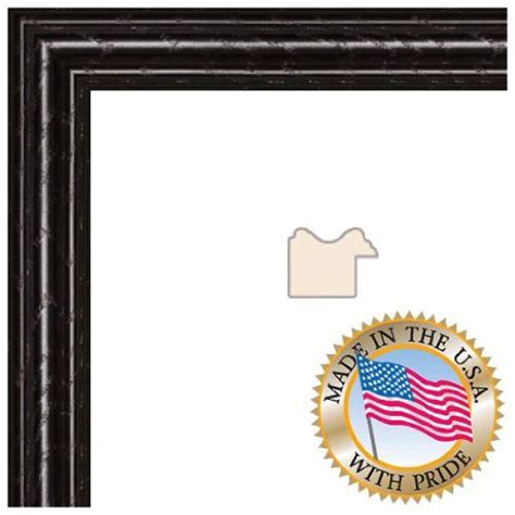 6x18 Black Stain On Red Leaf Maple Picture Frame 1 Wide With