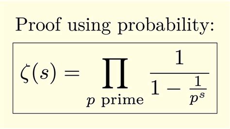 Euler Product Formula A Proof Using Probability Youtube