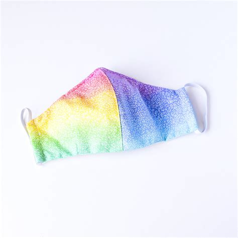 Rainbow Face Mask Colorful Face Mask Pride Face Mask Face Etsy