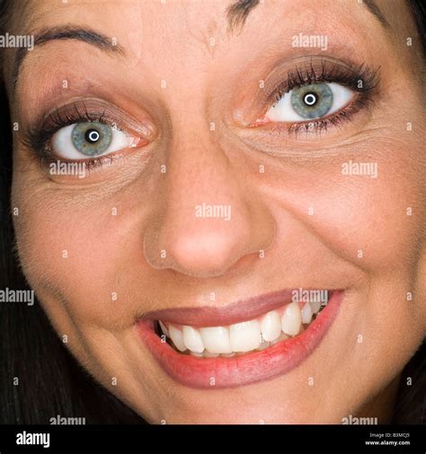Young Woman Laughing Portrait Close Up Stock Photo Alamy