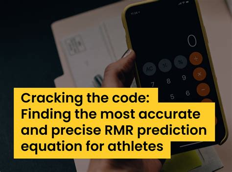 Cracking the code: Finding the most accurate and precise RMR prediction