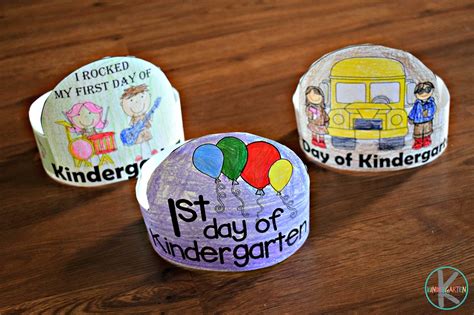 Free Printable First Day Of Kindergarten Hat Preschool Hat Preschool