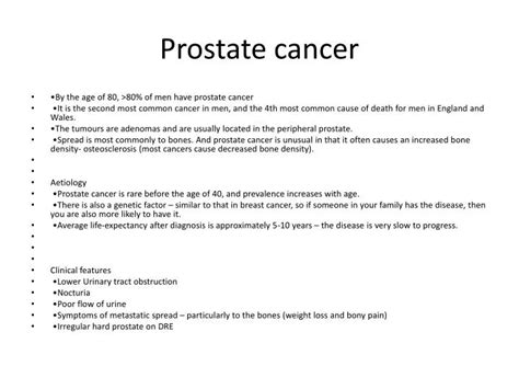 PPT Prostate Cancer PowerPoint Presentation Free Download ID