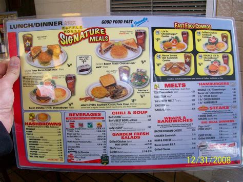 Waffle House Menu Mcsquishee Flickr