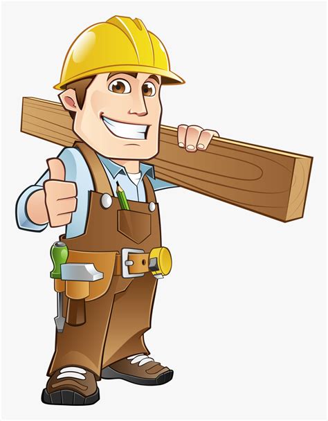 Transparent Clipboard Clipart Cartoon Clipart Construction Worker Hd