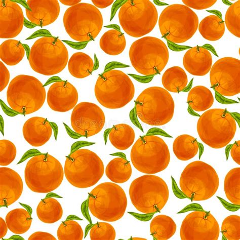 Orange Seamless Pattern Stock Vector Illustration Of Decorative 39491178