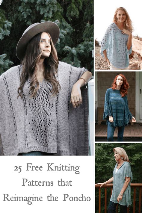 From Classic To Trendy 25 Free Poncho Knitting Patterns You Can T Miss