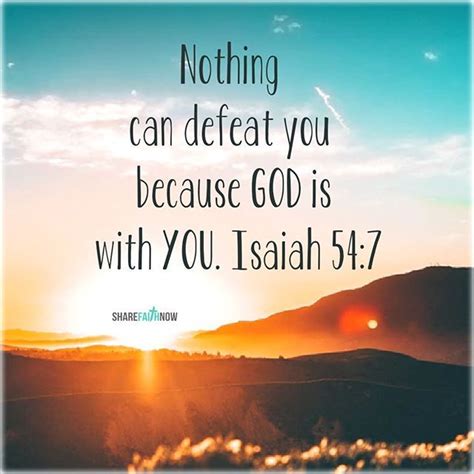 Bible Verse Of The Daynothing Can Defeat You Because God Is With You