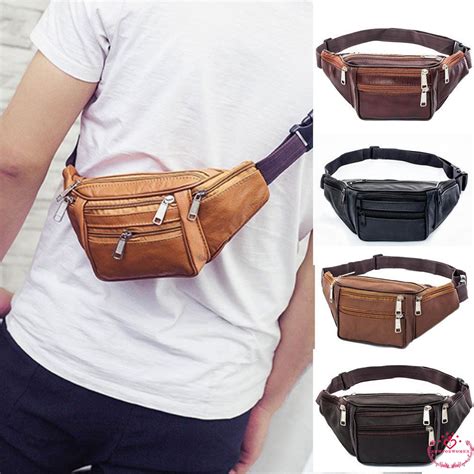 Leather Waist Bags For Men Iucn Water