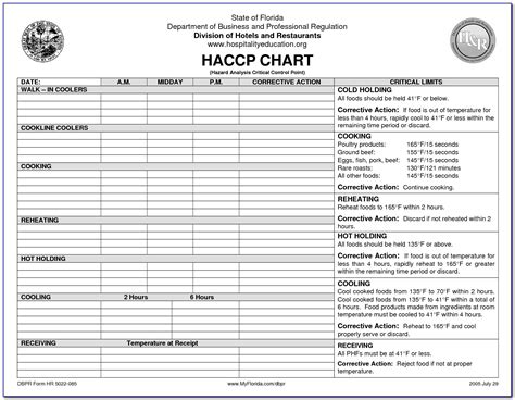 Haccp Plan Template Pdf Form Resume Examples Vek1rgbd8p