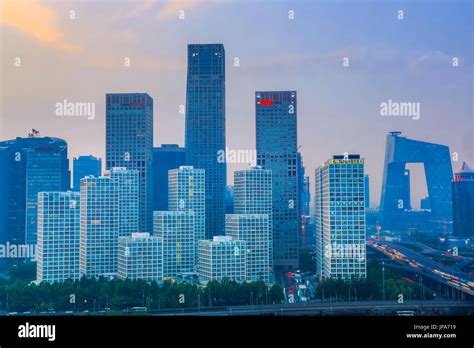 China Beijing City Guomao District Skyline East Second Ring Road